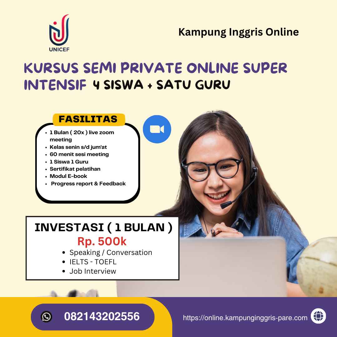 Kelas Online Kampung Inggris – Program Kursus Bahasa Inggris Online ...